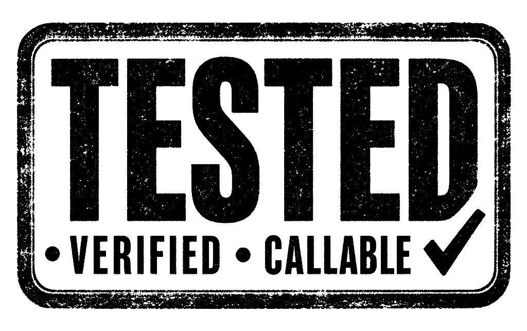Tested, verified callable